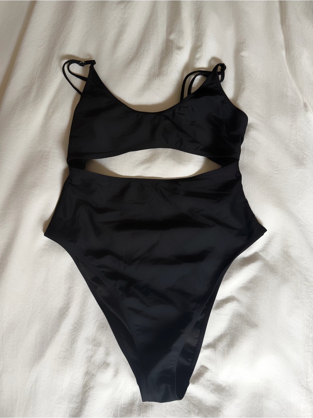 Black Cutout One-Piece Swimsuit